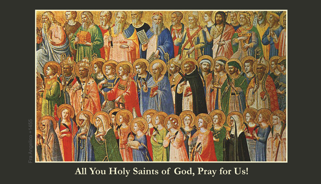 All Saints Prayer Card